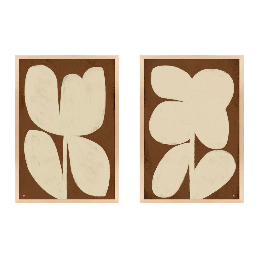 Flower Set Of 2 By Studiom - Framed Wall Art
